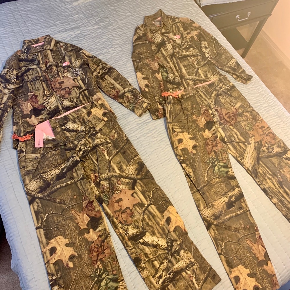 Two Russel Outdoors Hunting Camo Sets